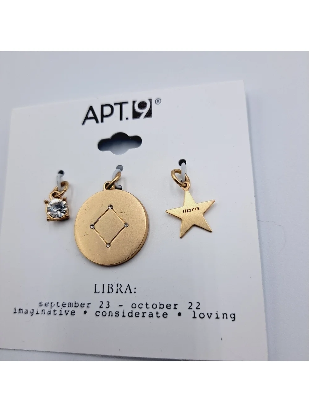 Libra Zodiac Pendant Charm Set